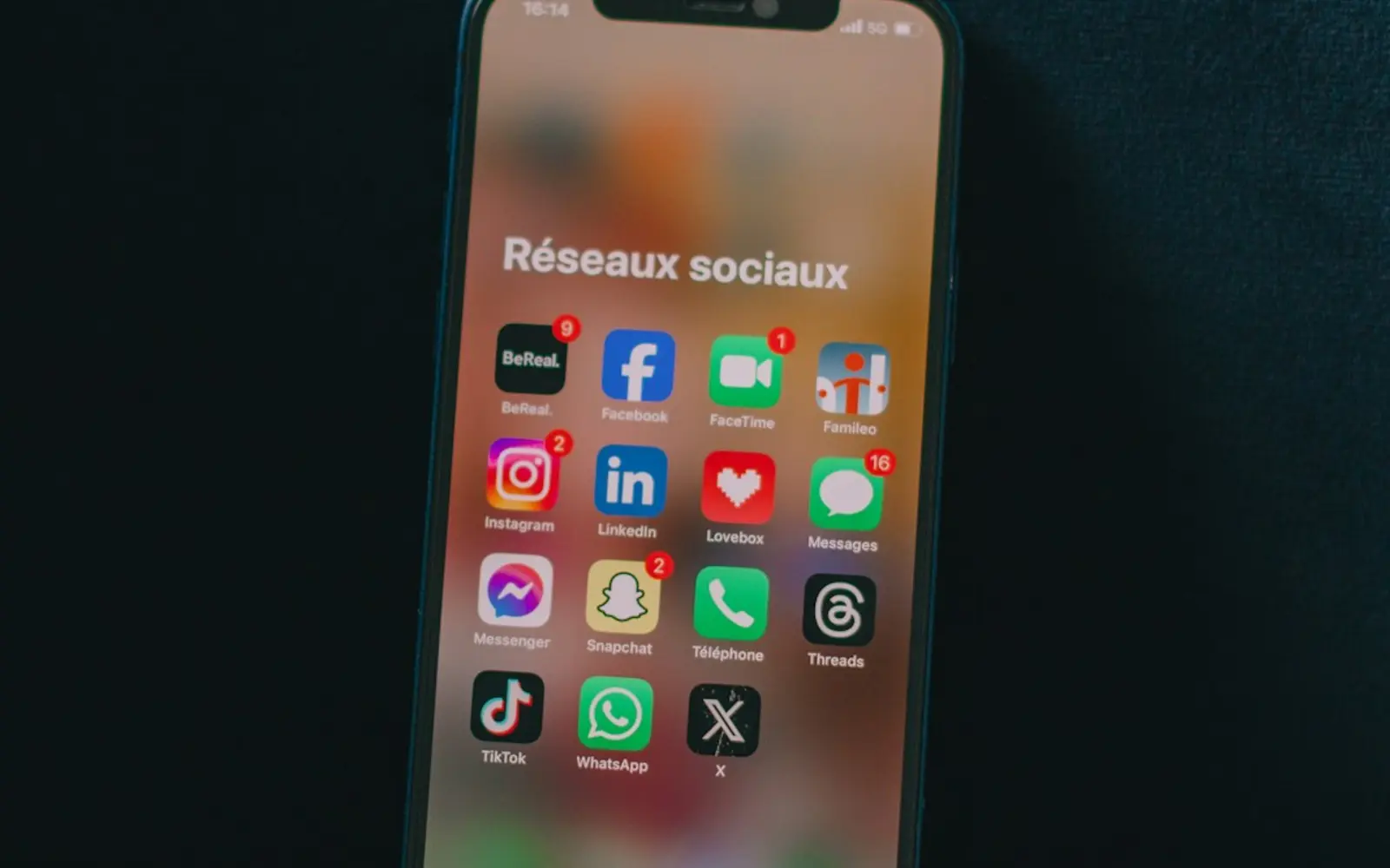 Social media apps on a phone for Meta and Google advertising